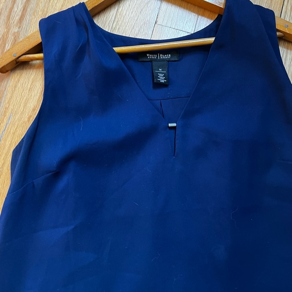 WHBM Cami Blouse Blue Size Medium - Picture 3 of 6